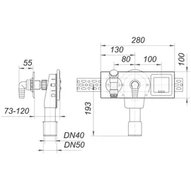 Dallmer 406 E Wandeinbau-Waschgeräte-Siphon