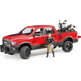 Bruder 02502 - RAM 2500 Power Wagon mit Ducati Desert Sled 1:16