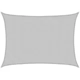 vidaXL Sonnensegel Hellgrau 7x5 m 100% Polyester Oxford