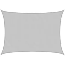vidaXL Sonnensegel Hellgrau 7x5 m 100% Polyester Oxford