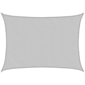 vidaXL Sonnensegel Hellgrau 7x5 m 100% Polyester Oxford