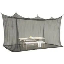 elegancio Moskitonetz 220 Mesh, schwarz, indoor und outdoor, 500 x 300 x 250cm, zum Anbinden