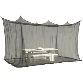 elegancio Moskitonetz 220 Mesh, schwarz, indoor und outdoor, 500 x 300 x 250cm, zum Anbinden
