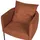 Beliani Sessel Malmos Stoff 72 x 71 x 70 cm Goldbraun mit Kissen