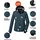 KILLTEC Skijacke "KSW 36 WMN SKI JCKT", Damen, Gr. 44, blau (hellpetrol), Oberstoff: 100% Polyester, Futter: 100% Polyester, Wattierung: 100% Polyester (recycelt), Jacken Skijacke, Wasserdichte Damenjacke mit abnehmbarer Kapuze und Schneefang