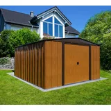 SPACEMAKER Metallgerätehaus Woodlake 10x8 3,13 x 2,42 m holzoptik