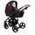 Lorelli Kombikinderwagen Rimini 2 in 1 Tragewanne Sportsitz Wickeltasche faltbar rot-schwarz -
