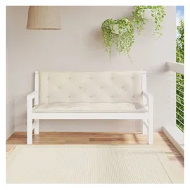 vidaXL Bankauflage 150 x 50 x 7 cm creme 2 St.