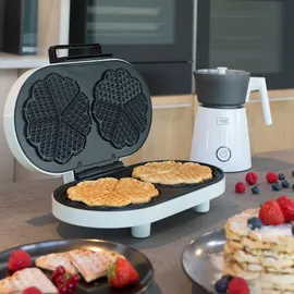 TREBS 13120 - Doppelherzwaffeleisen - Weiß