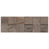Indo TEAK Classic Cube grau, geölt, Holz, Stärke: 20 mm