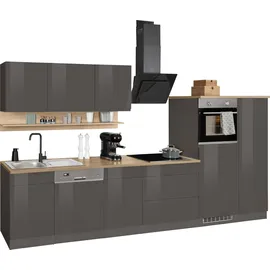 kochstation Küchenzeile KS-Virginia 350 cm grau