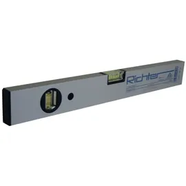 Richter LM-Wasserwaage Silber eloxiert ohne Magnet Länge 1500 mm