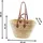 Locker Ibizatasche Strandtasche Braun