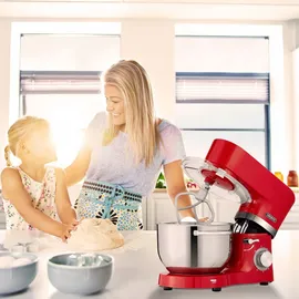 Arebos Küchenmaschine 1500 W rot