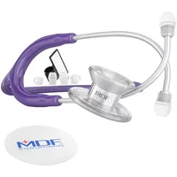 MDF Instruments MD One Epoch Leichtes Titan-Stethoskop, für Erwachsene,mit kostenlose Ersatzteilegarantie, MDF777T08 Titan | dunkelviolett