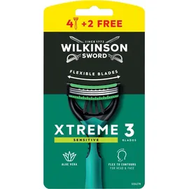Wilkinson Xtreme 3 Sensitive Einwegrasierer Einmalrasierer, 6 St