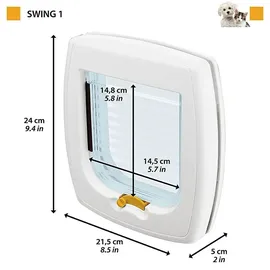Ferplast Swing 1 Katzenklappe 1 Stück Braun One Size