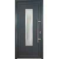 Meeth Kunststoff-Haustür »Signum PVC«, titanfarben, nach Innen öffnend, ohne Türgriff - grau