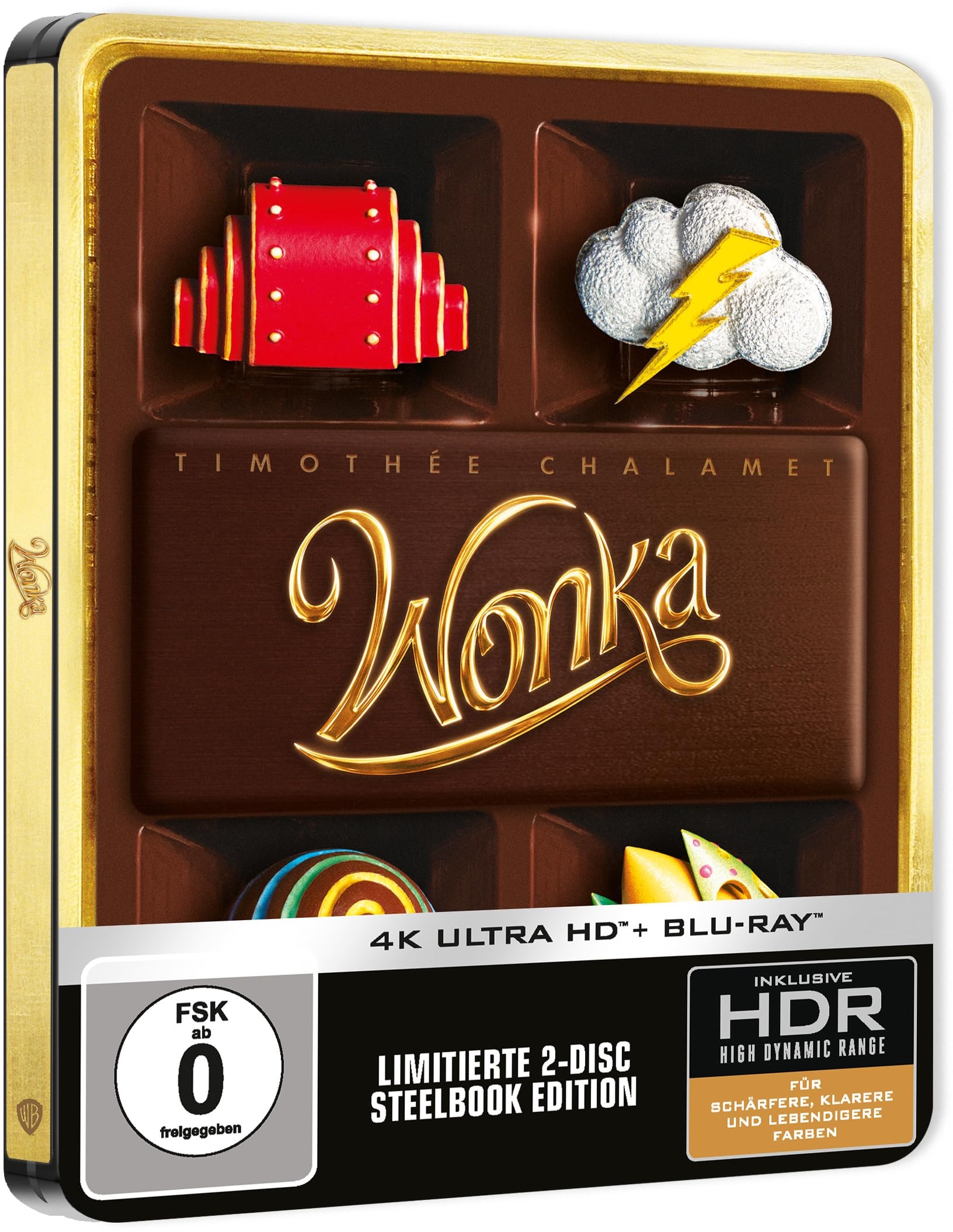 Wonka - 4K UHD - Steelbook [Blu-ray] (Neu differenzbesteuert)