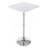 CLP Stehtisch quadratisch 60 x 60 cm Weiß