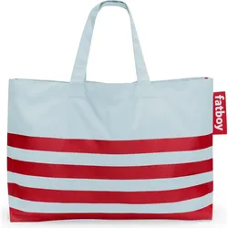 Carry-Too-Much Tasche mit roten Streifen blau