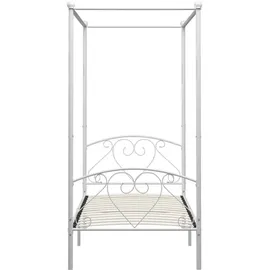vidaXL Himmelbett 100 x 200 cm Weiß