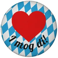 Speecheese I mog di Magnet rund mit Flaschenöffner bayerischer