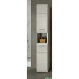 WELLTIME Florenz Stauraumschrank 30 x 185 x 30 cm Beige