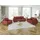 s-style möbel Sessel Zara Cord 70 x 70 x 70 cm Rot mit Kissen