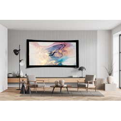 Lunette curved projection screen - ultra wide projection screen-Elite Screens, Beamer Leinwand, Projektionsleinwand, Heimkino 16:9 / CineWhite / 135" (299x168 cm)