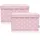 Lifeney Aufbewahrungsbox 2er Set rosa Stern 37 x 25 x 21 cm rosa