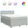 vidaXL Boxspringbett 140 x 200 cm Hellgrau
