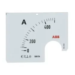 ABB SCL1/500 Wechselskala für AMT 1 Amperemeter SCL1-500 Wechselskala für AMT 1 2CSM110299R1041 SCL1500