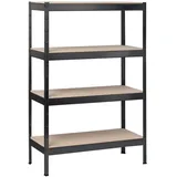 SCHULTE Regalwelt Schwerlastregal mit 4 Hb, 1800x1600x600, schw.-str.