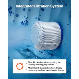 Vevor Aufblasbare Badewanne 180 x 66 cm Grau