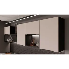 Küchen-Preisbombe Küchenzeile ARONA BASIC LOFT 280 cm Schwarz