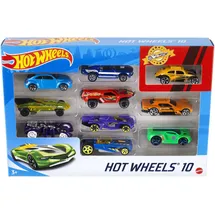 Hot Wheels Set mit 10 Fahrzeugen bunt 1:64