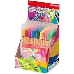 STABILO Feinliner point 88® EF 0,4mm neon 8815-1 10+5 neon Farben