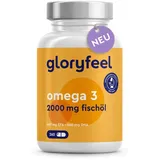 gloryfeel Omega 3 Fischöl 660mg EPA und 440mg DHA Kapseln 260 St