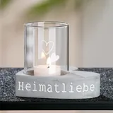 Gilde Zement Windlicht Heimatliebe
