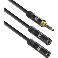 Act AC3620 Audio-Kabel 0,15 m 3.5mm Schwarz