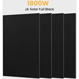 JA Solar 450Wp Full Black Paneel Bifaziale N-Doppelglas-Monomodul Solarmodul - 4 Stücke / Selbstabholung
