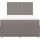 vidaXL Boxspringbett 140 x 200 cm Taupe