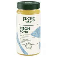 Fuchs Gewürze - Fisch Fond, Für köstliche gewürzte Gerichte und raffinierte Saucen, Ohne Geschmacksverstärker, Farbstoffe oder Palmfett, 400 ml im wiederverschließbaren Glas