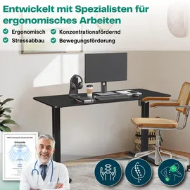 Albatros Gestell für Schreibtisch elektrisch höhenverstellbar UP30  schwarz