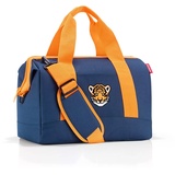Reisenthel allrounder M Kids Kleine Reisetasche für Kinder Mit Stecklasche für Reisetrolleys, Farbe:Tiger Navy