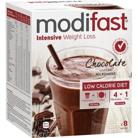 Modifast Intensiver Milchshake mit Schokogeschmack 8x55g