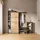 livinity® Ortello 80 x 166,1 x 24,2 cm Goldkraft Eiche/Anthrazit mit 4 Fächern