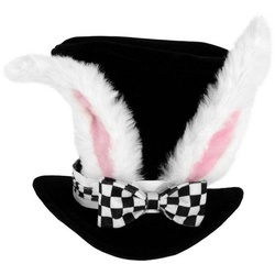 Elope Kostüm Alice im Wunderland Weißes Kaninchen, Original lizenzierter Hut aus dem Film ‚Alice im Wunderland‘ (2010) schwarz