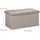 Relaxdays Sitzbank Truhenbank Grau 37,5 x 76,5 x 38,5 cm